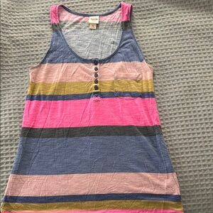 Mossimo Supply Co. Pink and Blue Sleeveless Tank Top